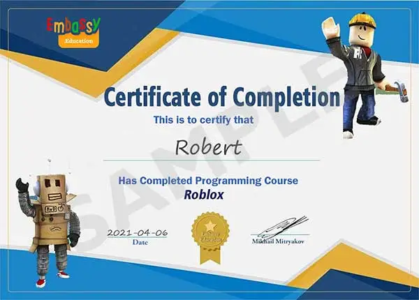 Roblox Coding Course For Kids Embassy Education 2021 - roblox operators in scripting